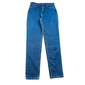American Apparel Jeans Women 31 Blue High Waisted Jean Mom Slim Denim Streetwear